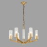 Подвесная люстра Belfast Malone 6035-6 BR CL Латунь / Стекло