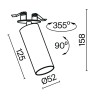 Встраиваемый светильник Technical C053CL-L12W3K-W-B
