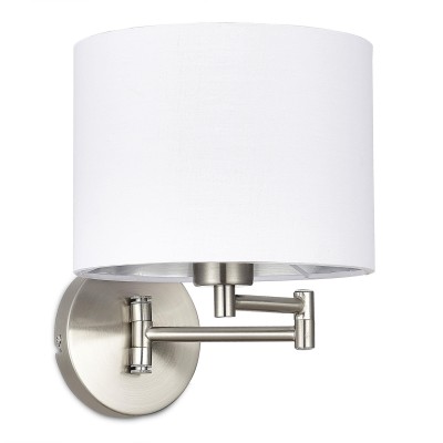 SLE300551-01 Светильник настенный Никель/Белый, Серебристый E27 1*40W