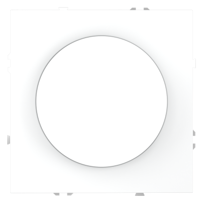 Светорегулятор встраиваемый VOLTUM S70 поворотно-нажимной 600 Вт, (белый матовый)