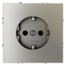 Розетка встраиваемая VOLTUM S70 с заземлением 16А, (шелк)