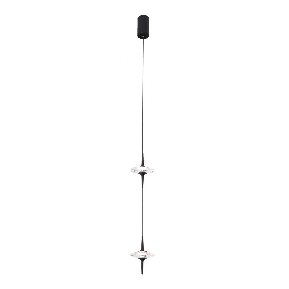 SL6231.403.02 Светильник подвесной ST-Luce Черный/Прозрачный LED 2*5W 4000K