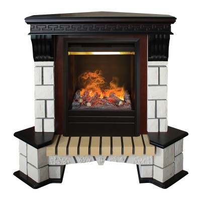 Электрокамин Stone Corner STD AO с очагом 3D Olympic