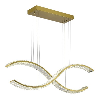 SL6206.303.44 Светильник подвесной ST-Luce Латунь/Прозрачный LED 1*44W 3000K