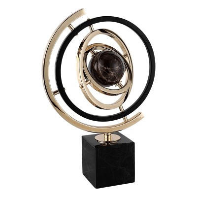 Статуэтка настольная  ArtHomeDecor SATURN 4171 S BLACK &amp; GOLD