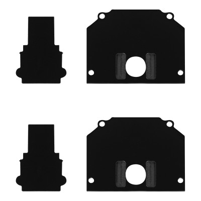 ST046.489.02 Торцевая заглушка (внешняя и внутрення 2+2шт)  ST-Luce Черный