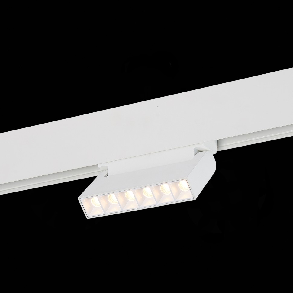 ST364.536.06 Магнитный трековый светильник белый LED 1*6W 3000K 532Lm Ra>80 36° IP20 L120xW22xH108 4