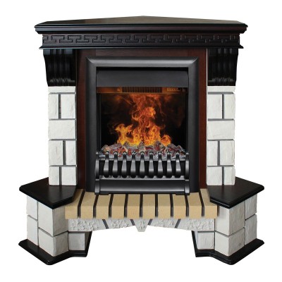 Электрокамин Stone Corner STD AO с очагом 3D Oregan