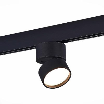 ST809.446.09 Магнитный трековый светильник Черный LED 1*9W 4000K 600Lm Ra&gt;90 120° IP20 D85xH126 48V