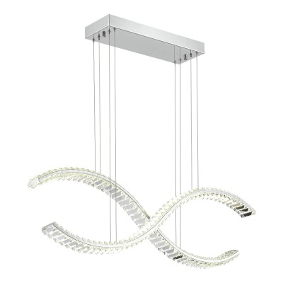 SL6206.103.44 Светильник подвесной ST-Luce Хром/Прозрачный LED 1*44W 3000K