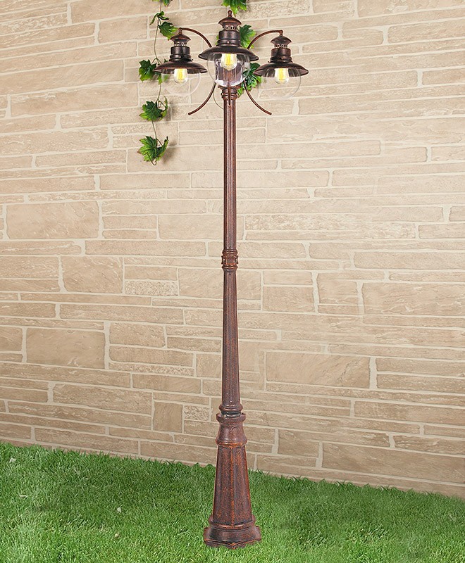 Садово-парковый светильник Elektrostandard Talli F/3 брауни