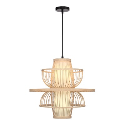 SL6241.513.01 Светильник подвесной ST-Luce Древесный/Белый E27 1*40W