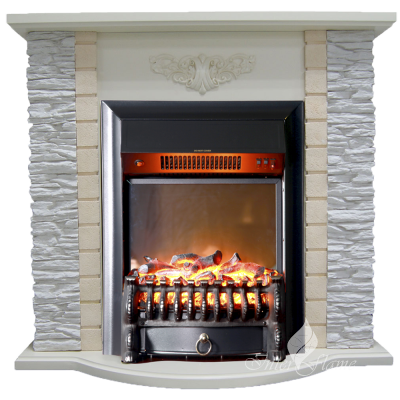 Каминокомплект Inter Flame Аспен сланец с очагом Fobos/Majestic