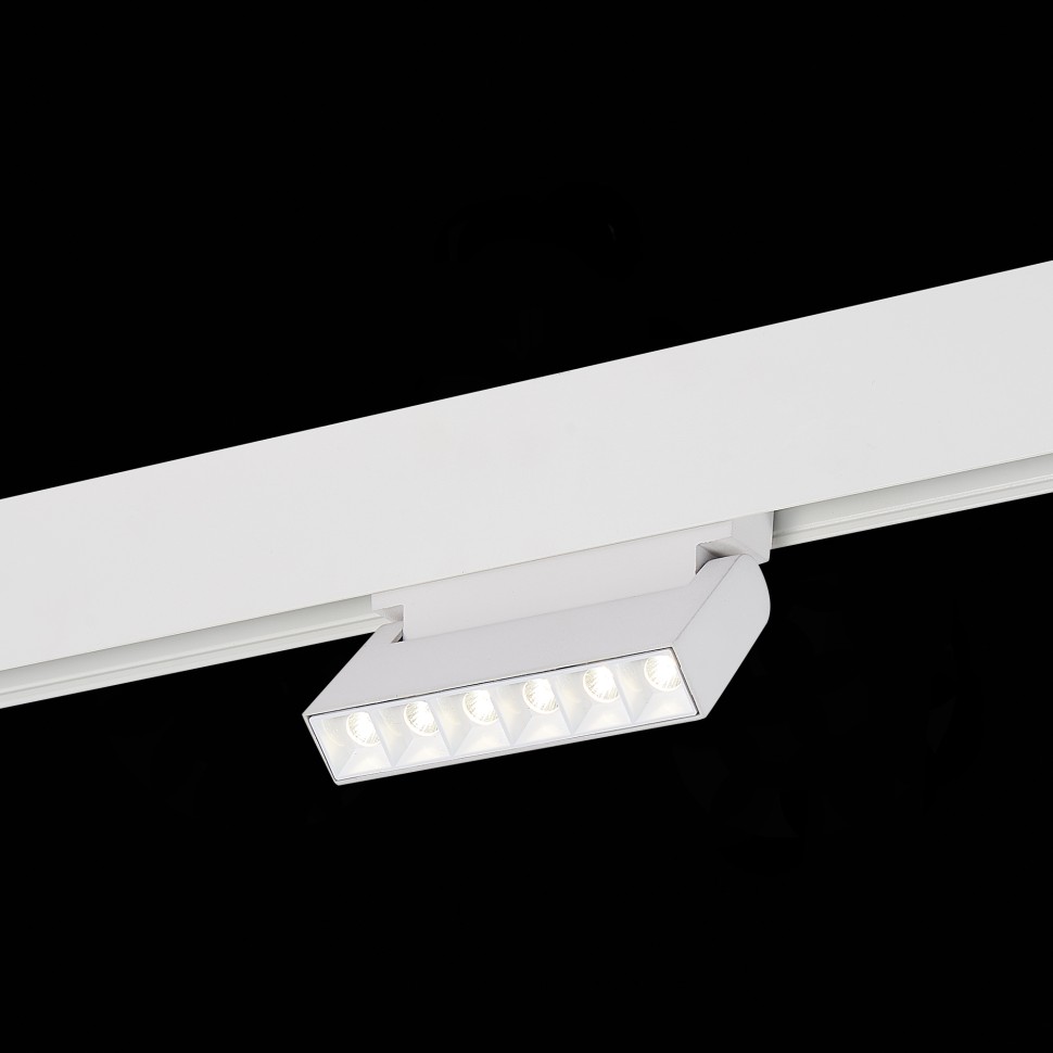 ST364.546.06 Магнитный трековый светильник белый LED 1*6W 4000K 532Lm Ra>80 36° IP20 L120xW22xH108 4