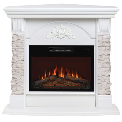 Электрокамин Athena Corner GR с очагом Kendal 24