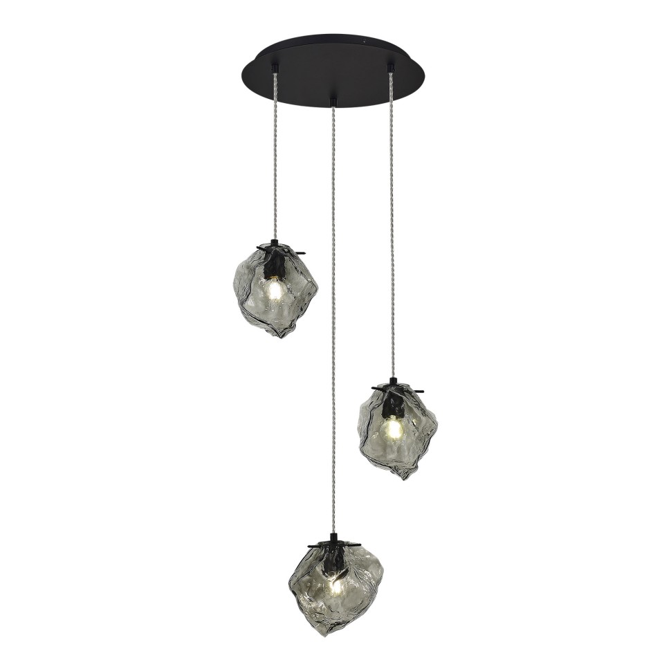 SL1175.403.03 Светильник подвесной ST-Luce Черный/Серо-зеленый E14 3*40W