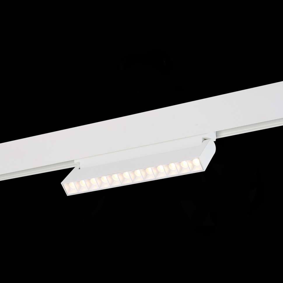 ST364.536.12 Магнитный трековый светильник белый LED 1*12W 3000K 1 009Lm Ra>80 36° IP20 L219xW22xH10