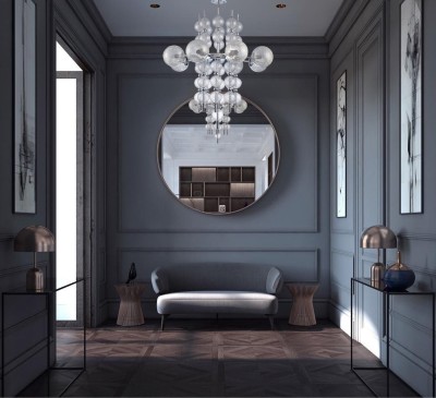 Люстры На штанге Escada 10163/8PL E14*60W Chrome