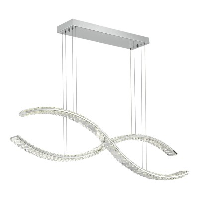 SL6206.103.50 Светильник подвесной ST-Luce Хром/Прозрачный LED 1*50W 3000K