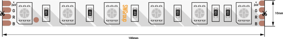 Лента светодиодная SWG SWG560 SWG560-24-14.4-RGB 000020