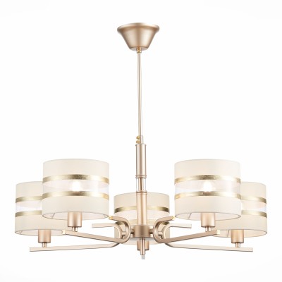 SLE300203-05 Светильник потолочный Шампань/Белый, Золотистый E14 5*40W