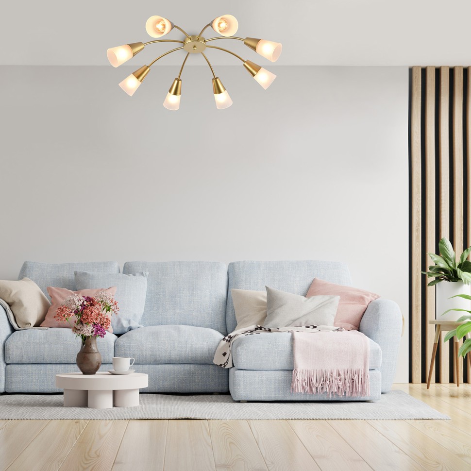 Люстры Потолочные Escada 1100/8P Е14*40W Gold