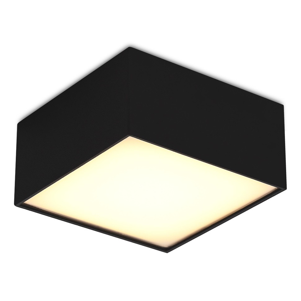 ST608.432.12 Светильник потолочный Черный LED 1*12W 3000K 1 080Lm Ra>90 120° IP20 L120xW120xH55 180-