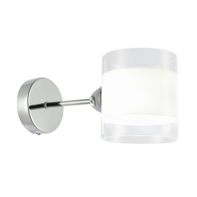 SLE102801-01 Светильник настенный Хром/Прозрачный, Белый E14 1*40W