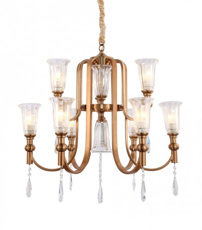 Подвесная люстра Lumina Deco Rionella LDP 8041-6+3 S.GD