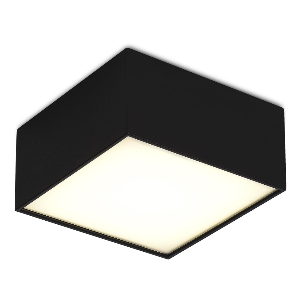 ST608.442.12 Светильник потолочный Черный LED 1*12W 4000K 1 080Lm Ra>90 120° IP20 L120xW120xH55 180-