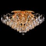 Накладная люстра Eurosvet 10081/12 золото/прозрачный хрусталь Strotskis