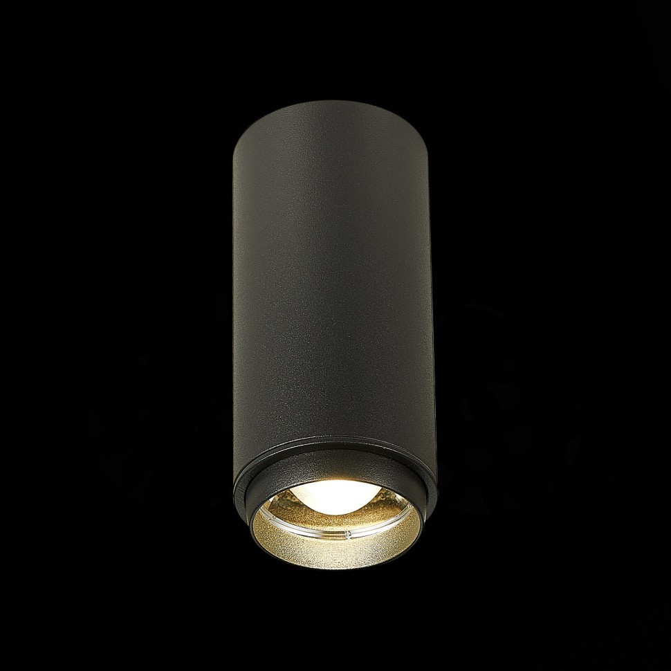 ST600.442.10 Светильник потолочный Zoom Черный LED 1*10W 4000K 1 000Lm Ra>80 15-60° IP20 D59xH130 17