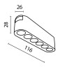 Трековый светильник Technical TR082-1-6W3K-M-B
