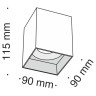 Потолочный светильник Technical C015CL-01B