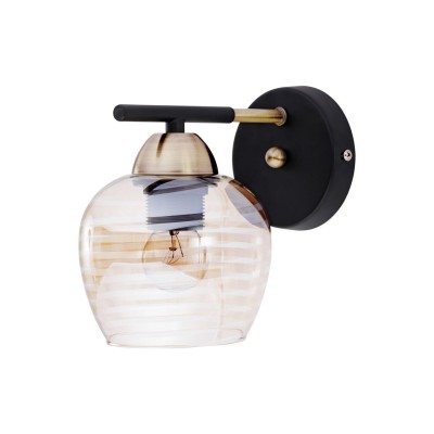 Настенные светильники Бра Escada 1123/1A E27*40W Antique brass/Black