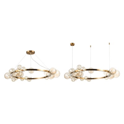 SL1165.303.24 Светильник подвесной ST-Luce Бронза/Коньячный G4 24*5W