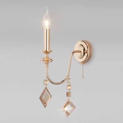 Бра Eurosvet 10120/1 золото/тонированный хрусталь Strotskis (10110/1)