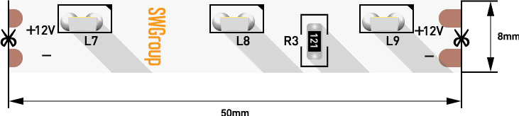 Лента светодиодная SWG SWG31560 SWG31560-12-4.8-WW 002201