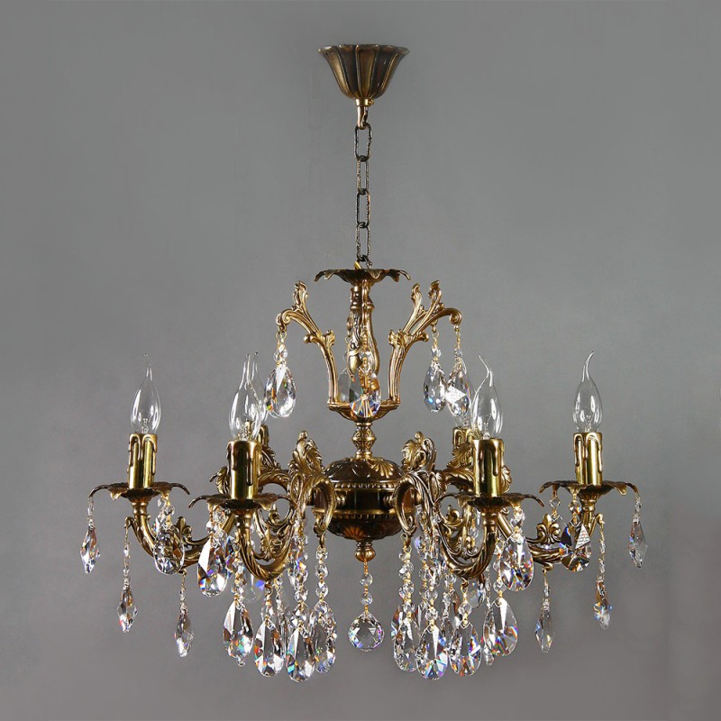 Подвесная люстра AMBIENTE by BRIZZI 2118/6 PB Tear drop