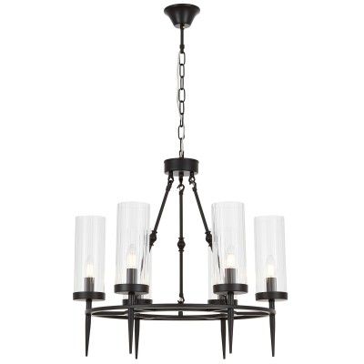 Подвесной светильник Lumina Deco Moratti LDP 8022-6 BK+PR