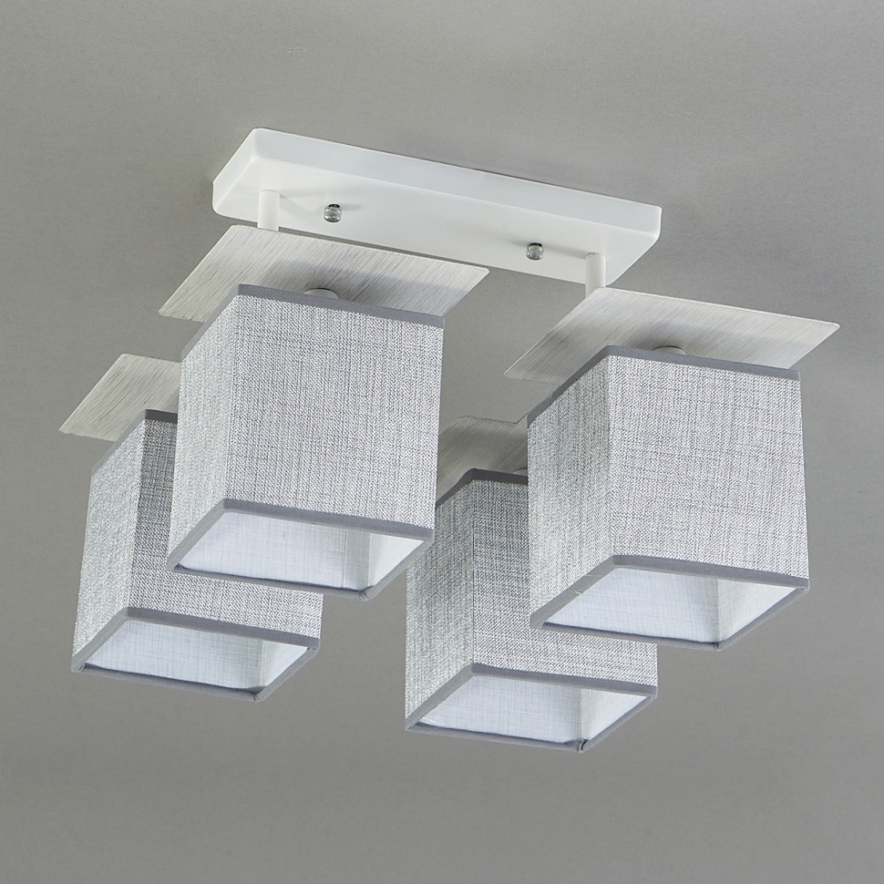 Люстры Потолочные Escada 1129/4PL E27*60W White/Grey