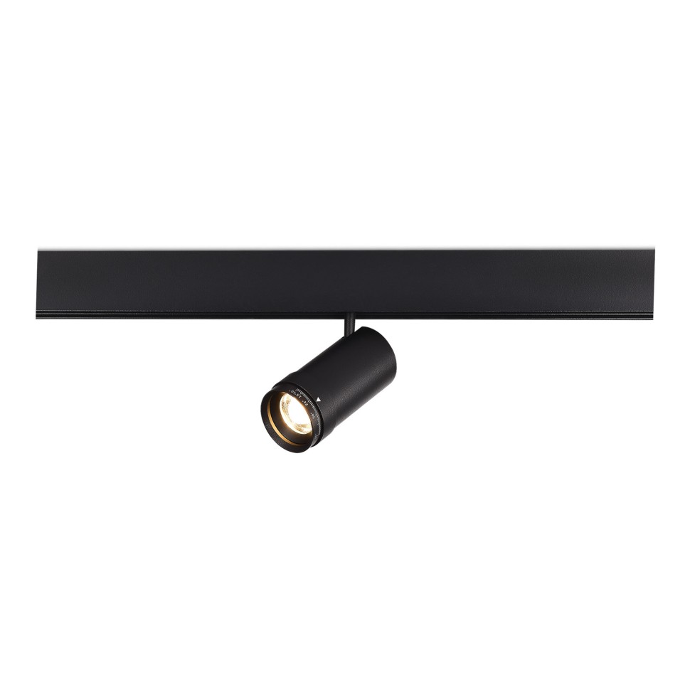 ST357.436.12 Магнитный трековый светильник ZOOM Черный LED 1*12W 3000K Lm Ra90 10-55° IP20 D50xH160