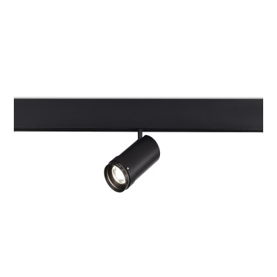 ST357.446.12 Магнитный трековый светильник ZOOM Черный LED 1*12W 4000K Lm Ra90 10-55° IP20 D50xH160