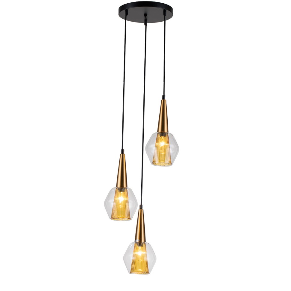 INDIGO Подвесной светильник NARCISO 13002/3P Black