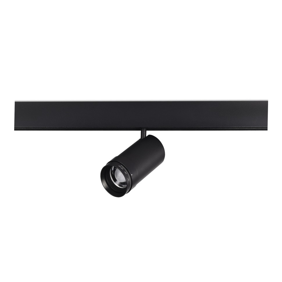ST357.436.20 Магнитный трековый светильник ZOOM Черный LED 1*20W 3000K Lm Ra90 10-55° IP20 D60xH170