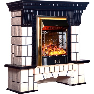 Каминокомплект Inter Flame Экстер М с очагом Fobos/Majestic