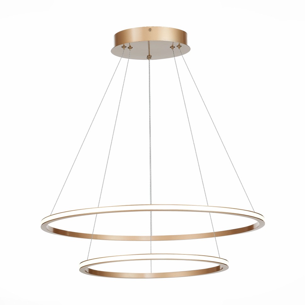 ST604.243.56 Светильник подвесной ST-Luce Золотистый/Белый LED 1*56W 4000K