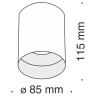 Потолочный светильник Technical C014CL-01B