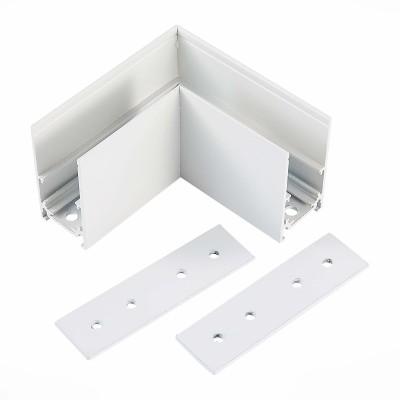 ST007.519.00 Угол-соединитель для подвесного / накладного магнитного шинопровода  ST-Luce Белый