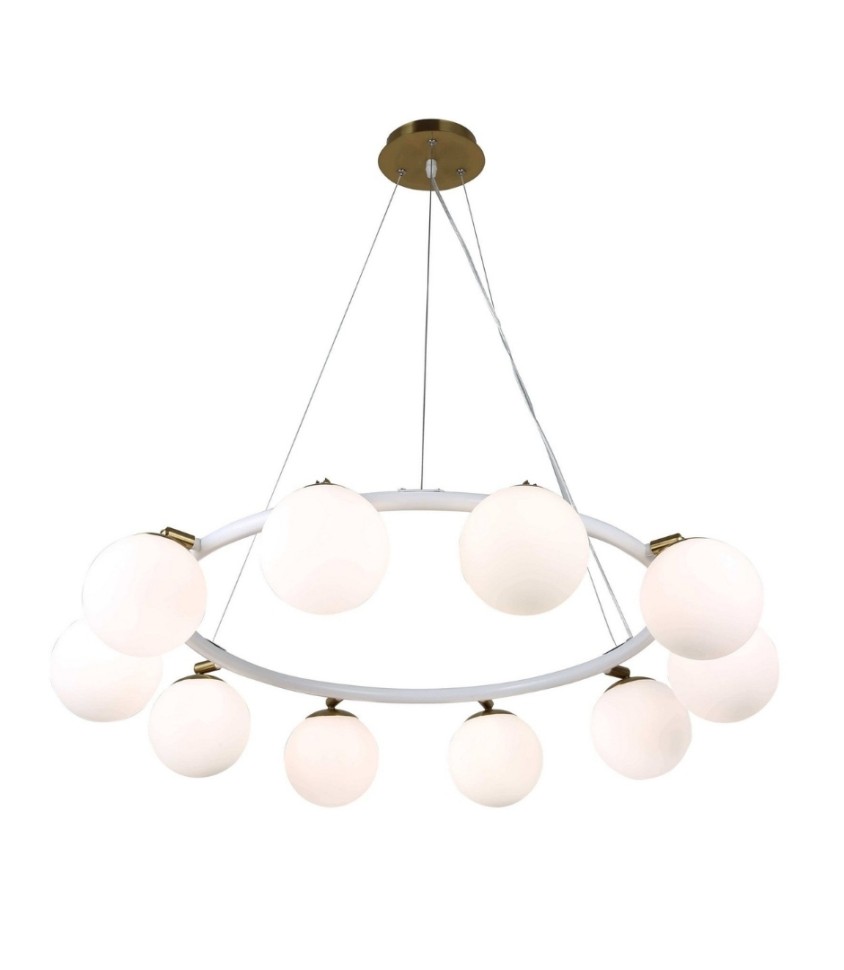 Подвесная люстра Lumina Deco Modica LDP 6032-10 WT+MD